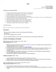 Cost Accountant Resume Sample Template