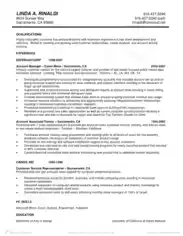 Sales Account Manager Resume Sample Template