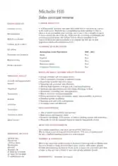 Free Download PDF Books, Entry Level Sales Assistant Resume Template