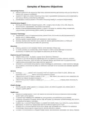 Sales Manager Resume Objective Template