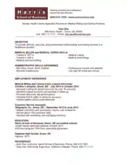 Free Download PDF Books, Medical Coding and Billing Resume Template