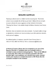 Free Download PDF Books, Basic Experienced Resume Sample Template