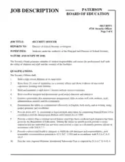 Basic Security Guard Resume Template