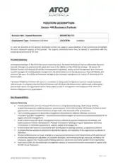 Free Download PDF Books, HR Business Partner Resume Template