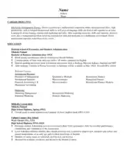 Free Download PDF Books, Marketing Resume Objective Template