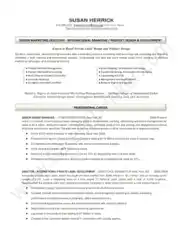 Free Download PDF Books, Professional Marketing Executive Resume Template