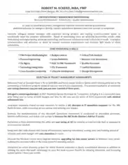 Certified Project Manager Resume Template