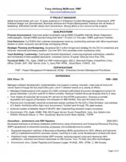 Free Download PDF Books, Experienced IT Project Manager Resume Template