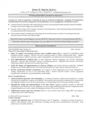 IT Technical Manager Resume Template
