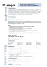 Free Download PDF Books, Manager Assistant Resume Template