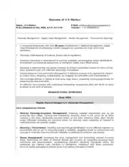 Resume for Assistant General Manager Template