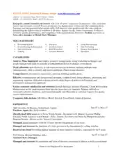 Retail Store Assistant Manager Resume Sample Template