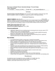 Free Download PDF Books, Sample Resume of Operations Manager Template