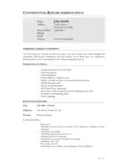 Free Download PDF Books, Store Manager Resume Sample Free Template