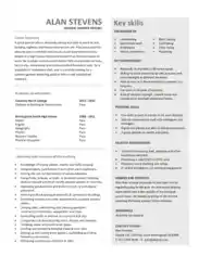 General Labor Resume Objective Example Template