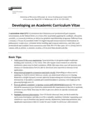 Free Download PDF Books, College Academic Resume Template