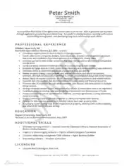 Free Download PDF Books, Professional Real Estate Resume Template