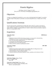 Free Download PDF Books, Sample Career Transition to Teaching Resume Template