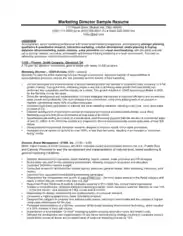 Director of Operations Job Resume Template