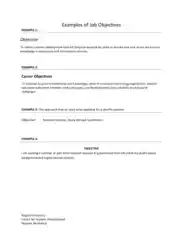 Free Download PDF Books, Job Resume Objective Template