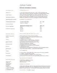 Free Download PDF Books, Entry Level Dental Assistant Resume Template