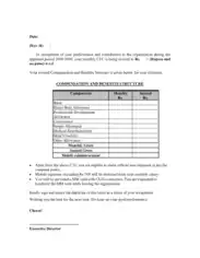 Sample Executive Director HR Appraisal Letter Template
