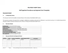 Staff Appraisal Procedures and Appraisal Form Template