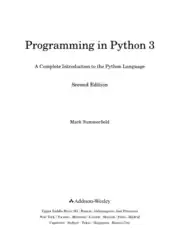Free Download PDF Books, Programming In Python3 2nd Edition