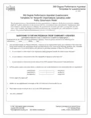Free Download PDF Books, 360 Degree Performance Appraisal Questionnaire Template