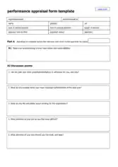 Free Download PDF Books, Interview Performance Appraisal Form Template