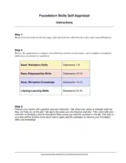 Free Download PDF Books, Self Appraisal Checklist Example Template