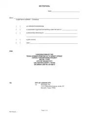Free Download PDF Books, Formal Construction Bid Proposal Sample Template