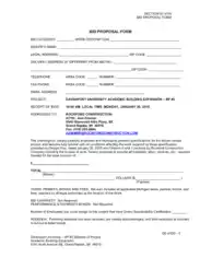 Free Download PDF Books, Sample Construction Bid Proposal Form Template