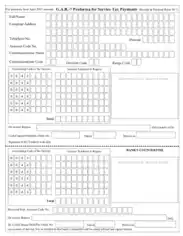 Performa for Tax Payments Template