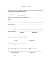 Free Download PDF Books, Petty Cash Receipt Forms Template