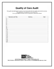 Medication Audit Checklist Example Template