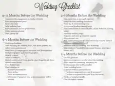 Free Download PDF Books, Wedding Planning Checklist Format Template