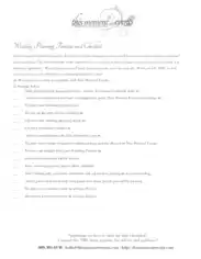 Wedding Planning Timeline Checklist Template