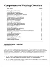 Wedding Shower Planner Checklist Template