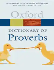 Free Download PDF Books, The Oxford Dictionary of Proverbs Free
