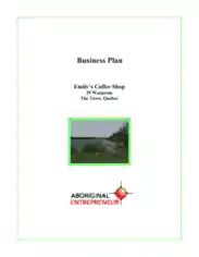 Free Download PDF Books, Coffee Shop Business Plan Template