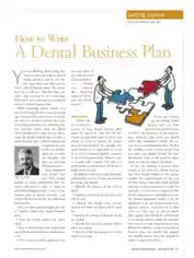 Free Download PDF Books, Dental Business Plans Sample Template