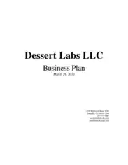 Free Download PDF Books, Dessert Bakery Business Plan Sample Template