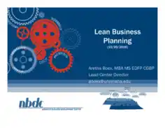 Free Download PDF Books, Example of Lean Business Plan Template