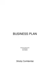 French Bakery Business Plan Sample Template