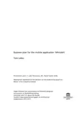 Mobile Business Plan Template