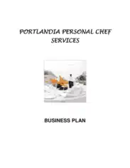Personal Chef Business Plan Template