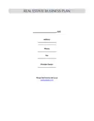 Real Estate Business Plan Executive Summary Template