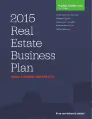 Real Estate Office Business Plan Template