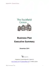Sample Business Plan Executive Summary Template